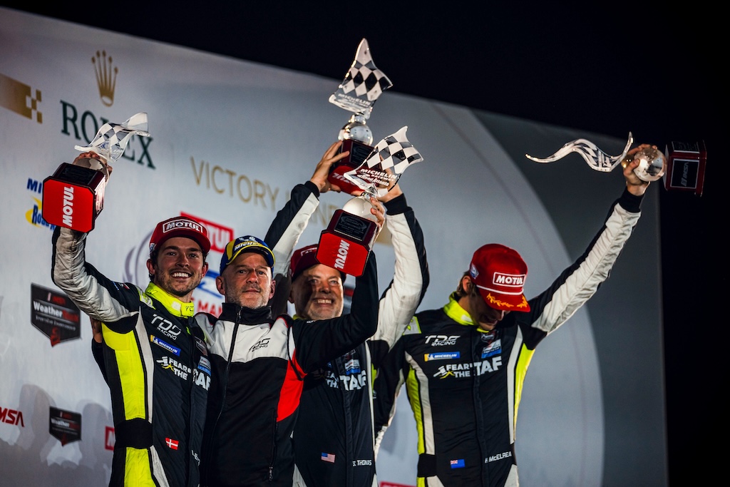 Dansk triumf på Road Atlanta: Mikkel Jensen vandt Petit Le Mans. 
(Foto: TDS Racing)